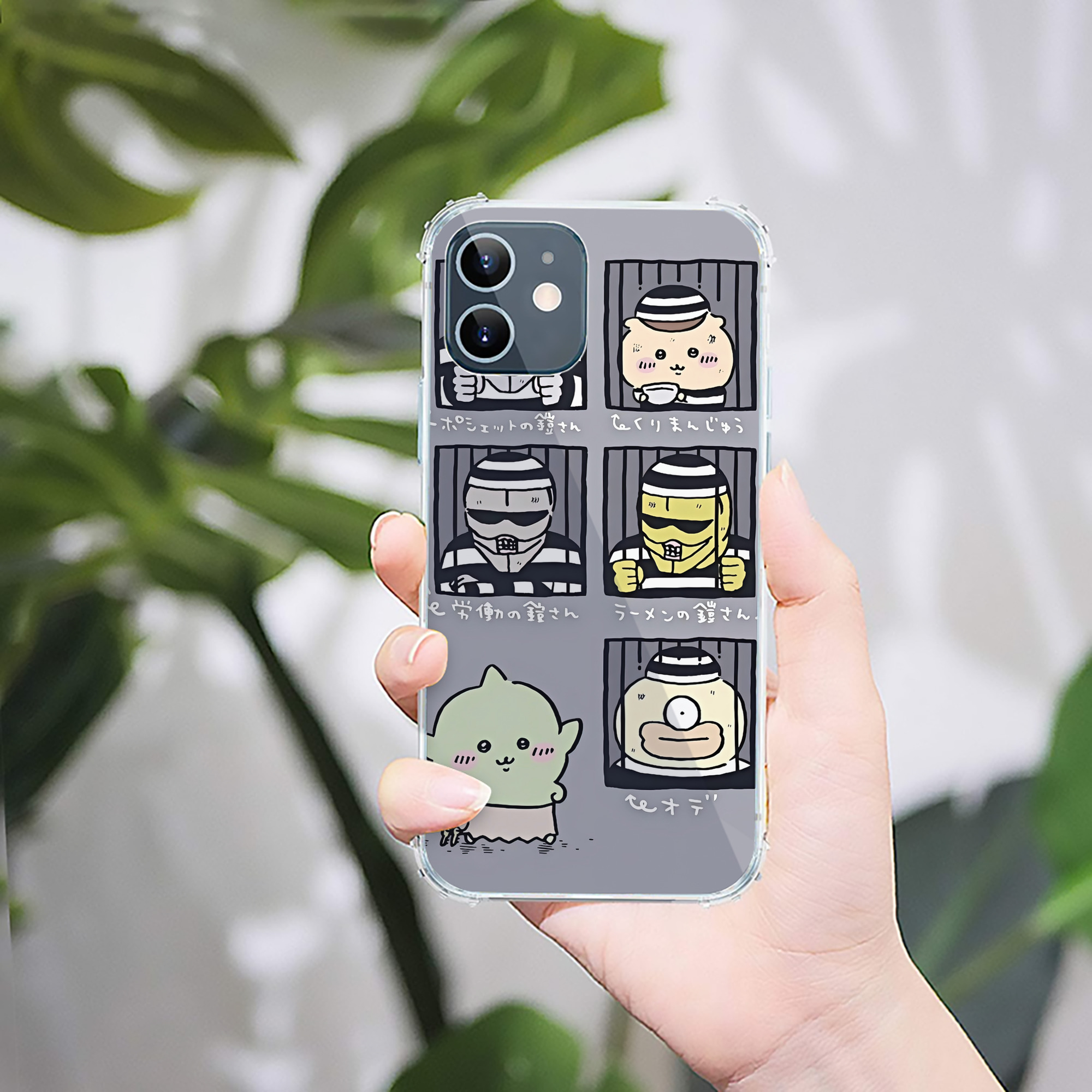 （画像用） ちいかわ Chii-kawa 【iPhone 12シリーズ対応】透明スマホケース（クリアソフトケース）